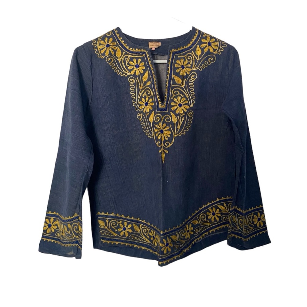 Vintage 70’s style embroidered shirt